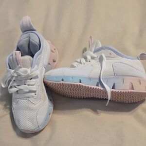 Reebok Kids' White and Pastel Sneakers Like New, Size 13K